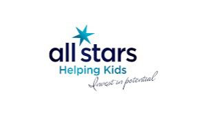 A logo of all stars helping kids
